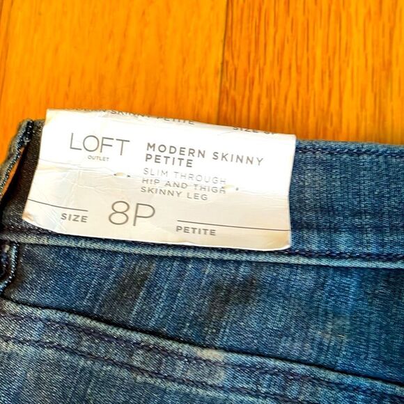 NWT Loft Jeans Modern Skinny Women's  Petite Size 8 - Picture 6 of 7